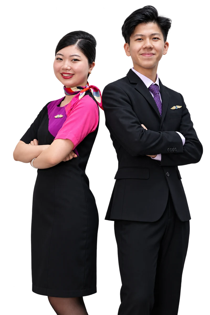 IETA trainer in cabin crew uniform