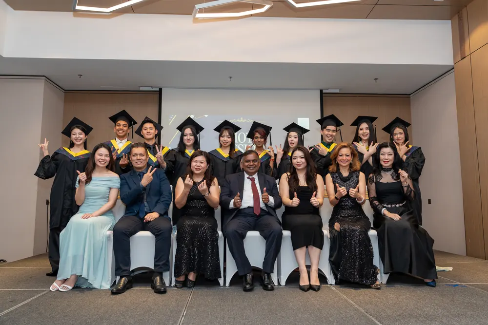 IETA graduating cohort in caps and gowns at the convocation ceremony