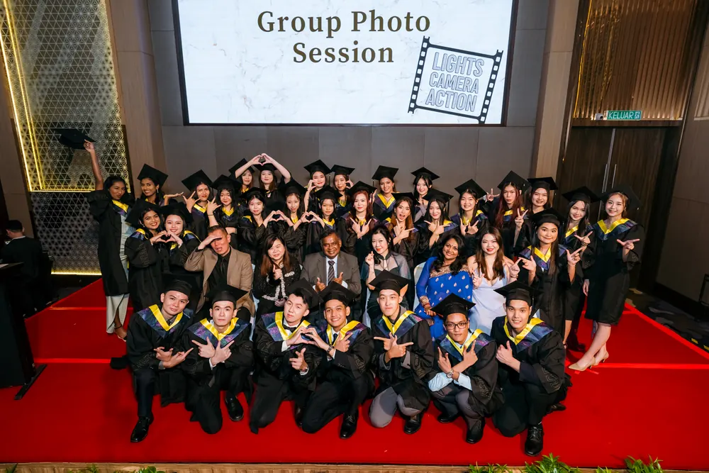 IETA graduates with their families at convocation