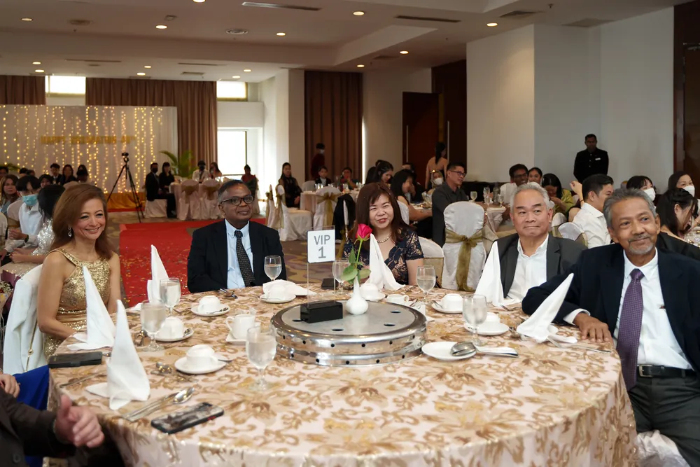 Guests seated at a banqueting table at the Inter Excel 49th Graduation Ceremony dinner