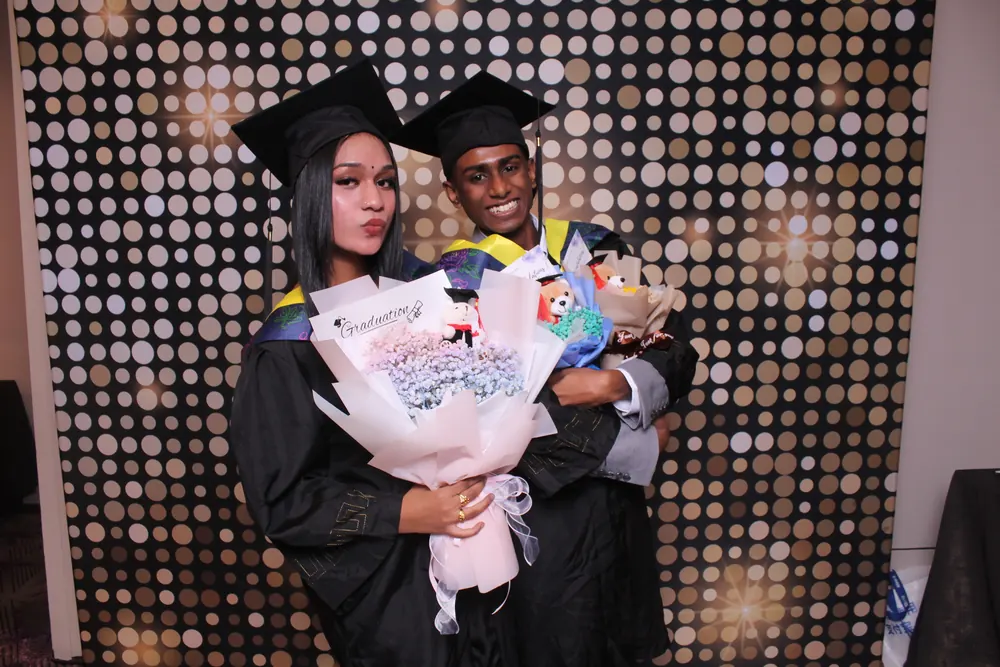 IETA students in uniform at a student event